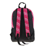 Maxbell Piano Keyboard Music Note Backpack School Bag Shoulder Travel Daypack Red