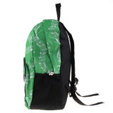 Maxbell Piano Keyboard Music Note Backpack School Bag Shoulder Travel Daypack Green