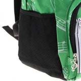 Maxbell Piano Keyboard Music Note Backpack School Bag Shoulder Travel Daypack Green