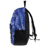 Maxbell Piano Keyboard Music Note Backpack School Bag Shoulder Travel Daypack Blue