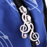 Maxbell Piano Keyboard Music Note Backpack School Bag Shoulder Travel Daypack Blue