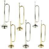 Maxbell 1 Piece Golden Students Youth Trumpet Horn Bugle Brass Instrument