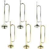 Maxbell 1 Piece Golden Students Youth Trumpet Horn Bugle Brass Instrument