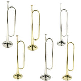 Maxbell 1 Piece Golden Students Youth Trumpet Horn Bugle Brass Instrument
