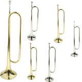 Maxbell 1 Piece Golden Students Youth Trumpet Horn Bugle Brass Instrument