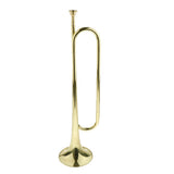 Maxbell 1 Piece Golden Students Youth Trumpet Horn Bugle Brass Instrument