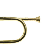 Maxbell 1 Piece Golden Students Youth Trumpet Horn Bugle Brass Instrument