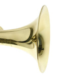 Maxbell 1 Piece Golden Students Youth Trumpet Horn Bugle Brass Instrument