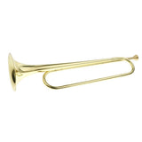 Maxbell 1 Piece Golden Students Youth Trumpet Horn Bugle Brass Instrument