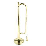 Maxbell 1 Piece Golden Students Youth Trumpet Horn Bugle Brass Instrument