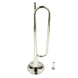 Maxbell 1 Piece Silver Students Youth Trumpet Horn Bugle Brass Instrument
