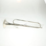 Maxbell 1 Piece Silver Students Youth Trumpet Horn Bugle Brass Instrument