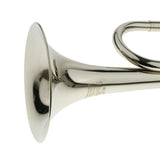 Maxbell 1 Piece Silver Students Youth Trumpet Horn Bugle Brass Instrument
