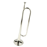 Maxbell 1 Piece Silver Students Youth Trumpet Horn Bugle Brass Instrument