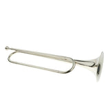 Maxbell 1 Piece Silver Students Youth Trumpet Horn Bugle Brass Instrument