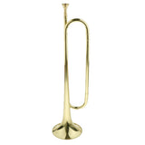 Maxbell 1 Piece Golden Students Trumpet Horn Bugle Brass Instrument with Flag Gloves