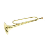 Maxbell 1 Piece Golden Students Trumpet Horn Bugle Brass Instrument with Flag Gloves
