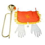 Maxbell Students Bugle Cavalry Trumpet Brass Instrument Golden