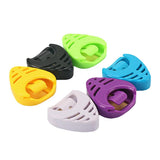 Maxbell 6 Pieces Guitar Pick Plectrum Holder Case Box Color Random
