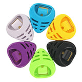 Maxbell 6 Pieces Guitar Pick Plectrum Holder Case Box Color Random