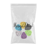 Maxbell 6 Pieces Guitar Pick Plectrum Holder Case Box Color Random