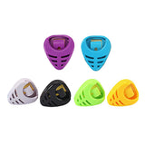 Maxbell 6 Pieces Guitar Pick Plectrum Holder Case Box Color Random