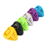 Maxbell 6 Pieces Guitar Pick Plectrum Holder Case Box Color Random