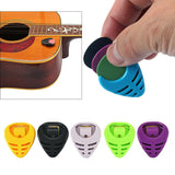 Maxbell 6 Pieces Guitar Pick Plectrum Holder Case Box Color Random