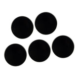 Maxbell 5 Pieces Banjo Head Skin for Banjolele Replacement Parts Accessory Black