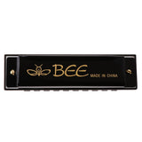 Max Professional 10 Holes 20 Tones C Blues Harmonica Mouth Organ Black