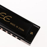 Max Professional 10 Holes 20 Tones C Blues Harmonica Mouth Organ Black