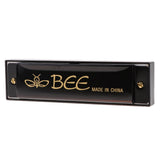 Max Professional 10 Holes 20 Tones C Blues Harmonica Mouth Organ Black