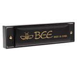 Max Professional 10 Holes 20 Tones C Blues Harmonica Mouth Organ Black