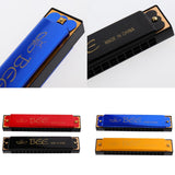 Max 16 Holes C Key Tremolo Harmonica Mouth Organ Musical Instrument Gift Red