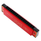 Max 16 Holes C Key Tremolo Harmonica Mouth Organ Musical Instrument Gift Red
