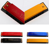 Max 16 Holes C Key Tremolo Harmonica Mouth Organ Musical Instrument Gift Red