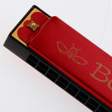 Max 16 Holes C Key Tremolo Harmonica Mouth Organ Musical Instrument Gift Red