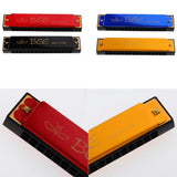 Max 16 Holes C Key Tremolo Harmonica Mouth Organ Musical Instrument Gift Red