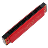 Max 16 Holes C Key Tremolo Harmonica Mouth Organ Musical Instrument Gift Red