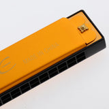 Max 16 Holes C Key Tremolo Harmonica Mouth Organ Musical Instrument Gift Golden