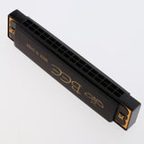 Max 16 Holes C Key Tremolo Harmonica Mouth Organ Musical Instrument Gift Black
