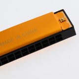 Maxbell 24 Holes C Key Tremolo Harmonica Mouth Organ Musical Instrument Gift Golden