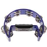 Maxbell 1 Piece Rattle Tambourine Handbell Shaker Bell Musical Percussion Blue