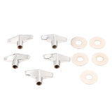 Maxbell 5 Pieces Quick Release Cymbal Stand Wing Nut with Washer Gasket