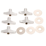 Maxbell 5 Pieces Quick Release Cymbal Stand Wing Nut with Washer Gasket