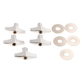 Maxbell 5 Pieces Quick Release Cymbal Stand Wing Nut with Washer Gasket