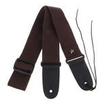 Max Adjustable Guitar Shoulder Strap for Bass Electric Acoustic Guitars Coffee