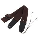 Max Adjustable Guitar Shoulder Strap for Bass Electric Acoustic Guitars Coffee