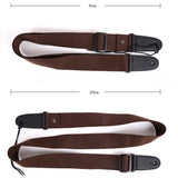 Max Adjustable Guitar Shoulder Strap for Bass Electric Acoustic Guitars Coffee