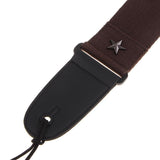 Max Adjustable Guitar Shoulder Strap for Bass Electric Acoustic Guitars Coffee